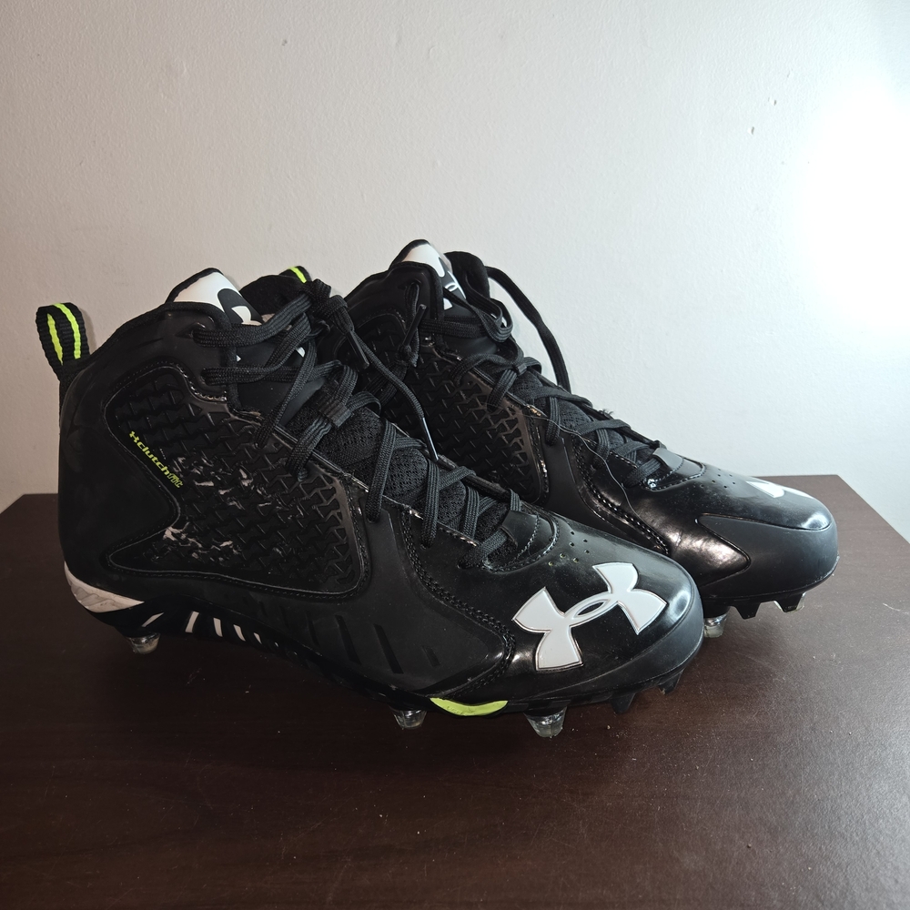 Under Armour Black and White Cleats